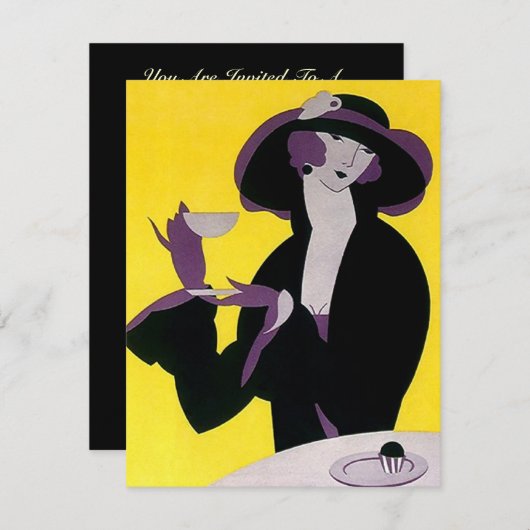 DECO Afstuderen TEA SOCIALE INVITATIE EZ2-UPDATE Kaart (Voorkant / Achterkant)