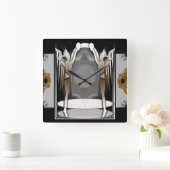 deco angels vierkante klok (Huis)