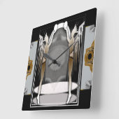 deco angels vierkante klok (Hoek)