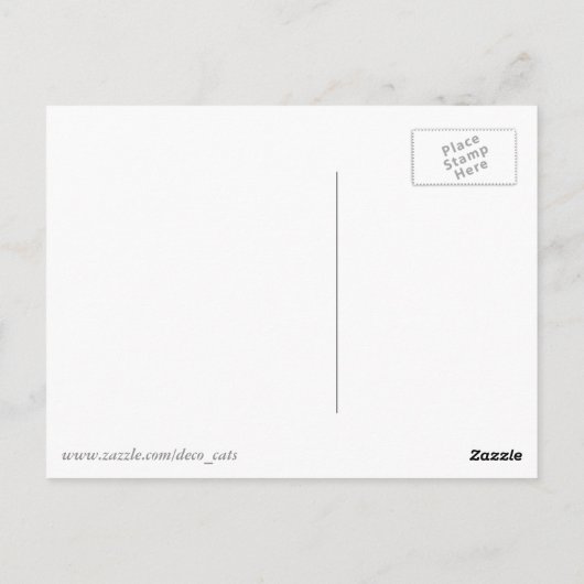 Deco Architecture Pattern, Black and White Briefkaart (Achterkant)