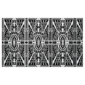 Deco Architecture Pattern, Black and White Stof (Fat Quarter)
