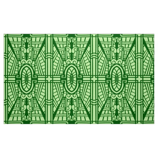 Deco Architecture Pattern, Light Jade Green Stof (Fat Quarter)