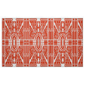 Deco Architecture Pattern, Mandarijns Oranje Stof (Fat Quarter)