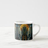 Deco architectuur bij nacht espresso kop (Rechts)