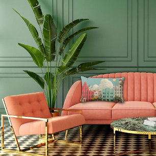 Deco Architectuur Droomlandschap Kussen