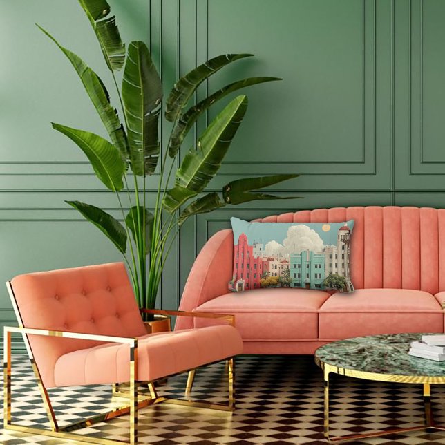 Deco Architectuur Droomlandschap Kussen (Creator heeft geüpload)