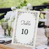  deco Art Black Wedding Table Number Reclamebord Met Voetstuk