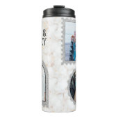 Deco Art Modern Foto Name Thermal Tumbler Thermosbeker (Voorkant)