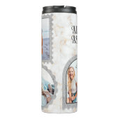 Deco Art Modern Foto Name Thermal Tumbler Thermosbeker (Achterkant)