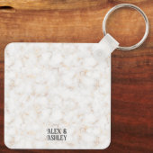 Deco Art Modern Gepersonaliseerd Fotonaam Sleutelhanger (Achterkant)