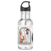 Deco Art Modern Gepersonaliseerd Fotonaam Waterfles (Voorkant)