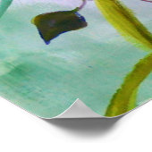 Deco Art - Multidimensionale gekleurde bladeren Poster (Hoek)