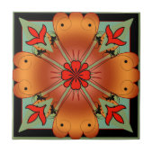 Deco Artistic Floral Kitchen of Bathroom Tegel Tegeltje (Voorkant)