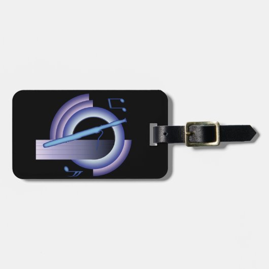 Deco Bassoon Bagagelabel (Voorkant horizontaal)