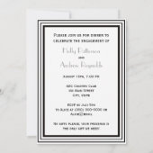  deco Black Lijst #1 V Verloving Kaart (Achterkant)