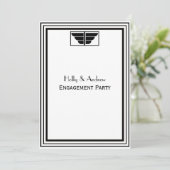  deco Black Lijst #2 V Verloving Kaart (Staand voorkant)