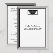  deco Black Lijst #2 V Verloving Kaart (Voorkant / Achterkant)