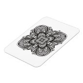 Deco Black Square geïnspireerd Magneet (Linkerzijde)