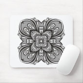 Deco Black Square geïnspireerd Muismat (Met muis)