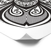 Deco Black Square geïnspireerd op 2 Poster (Hoek)