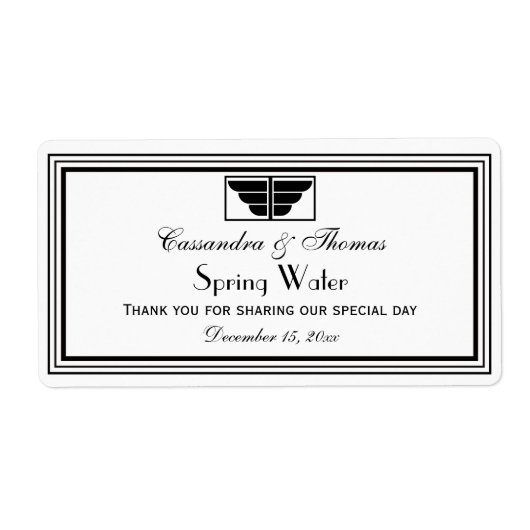  deco Black Whet Lijst #2 H Water Label (Voorkant)