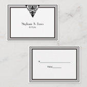 deco Blk Lijst #1 Escort Kaart #2 Plaatskaartje (Voorkant / Achterkant)