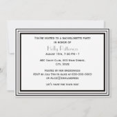  deco Blk Wht Lijst #1 H Bachelorette Kaart (Achterkant)