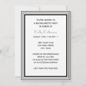  deco Blk Wht Lijst #1 V Bachelorette Kaart (Achterkant)