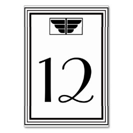  deco Blk Wit Lijst #2 H Tabelnummer Kaart