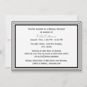  deco Blk Wit Lijst #2H Vrijgezellenfeest Kaart (Achterkant)