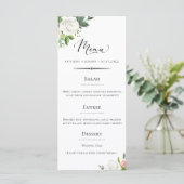  Deco bloemenbruiloft Menu (Staand voorkant)