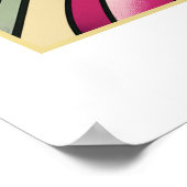 Deco Bloom: De Paarse Poppy Poster (Hoek)