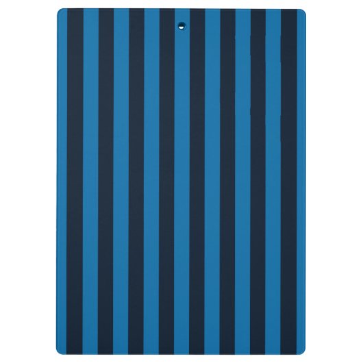 Deco Blue Vertical Stripes Klembord (Achterkant)