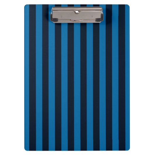 Deco Blue Vertical Stripes Klembord (Voorkant)