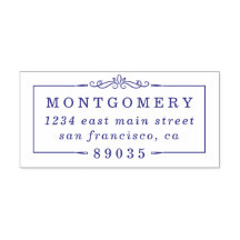 Deco Border Familienaam Retouradres