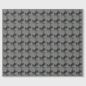 Deco Borzoi Kerstverpakkings Papier Zilver (Vlak)