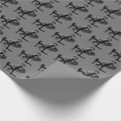 Deco Borzoi Kerstverpakkings Papier Zilver (Hoek)