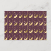  Deco Bourgondië Gold Wedding Details Informatiekaartje (Achterkant)