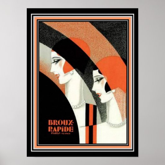 Deco Broux Rapide Advertisement Print 1920 (Voorkant)