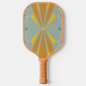 Deco Burst + Patina Bloemen Pickleball Paddle (Voorkant)