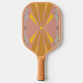 Deco Burst + Patina Bloemen Pickleball Paddle (Achterkant)