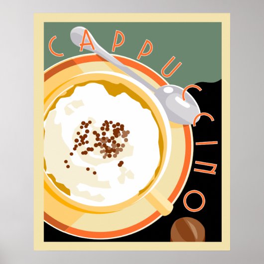 Deco Cappuccino Poster (Voorkant)