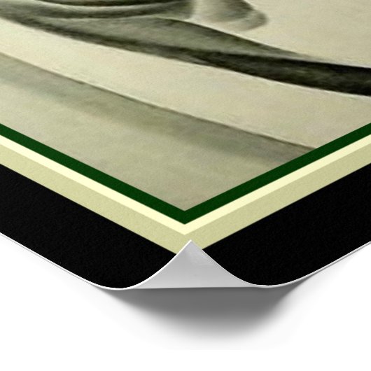 Deco Cat Lithograaf ca. 1931 door Major Felten Poster (Hoek)