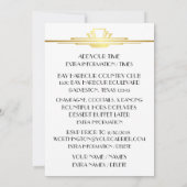 Deco Champagne Feestelijke Uitnodiging (Achterkant)