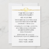 Deco Champagne Save The Date Uitnodiging (Achterkant)