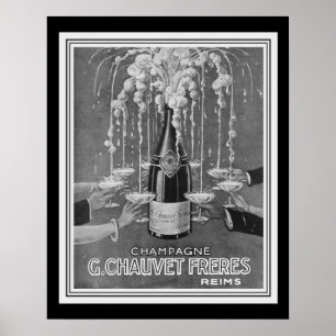 Deco Chauvet Freres Champagne AD 16 x 20 Poster
