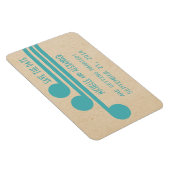 Deco Chic Save the Date Magnet, Blauwgroen Magneet (Rechterzijde)