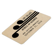 Deco Chic Save the Date Magnet, Ebony Magneet (Linkerzijde)