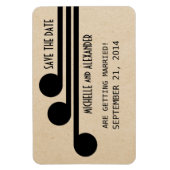 Deco Chic Save the Date Magnet, Ebony Magneet (Verticaal)