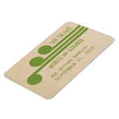 Deco Chic Save the Date Magnet, Green Magneet (Linkerzijde)